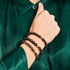Obsidian | .925 Sterling Silver | Firefly Glass Bracelet